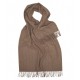 Beige overdimensjonert skjerf med tynne striper