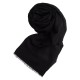 Svart pashmina sjal i kasjmir og silke