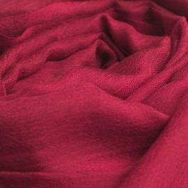 Bordeaux rød pashmina sjal i kasjmir og silke