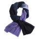 Tofarget pashmina skjerf i marineblå og lavendel