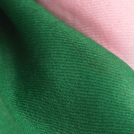 Tofarget pashmina skjerf i mørkegrønt og rosa