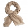 Sandfarget pashmina sjal i 2 ply twill