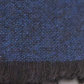 Kasjmirskjerf i blå og sort melange