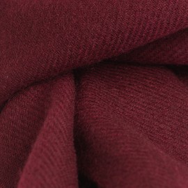 R&oslash;dbrunt twill-vevd pashminaskjerf