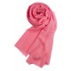 Rosa pashminasjal i kasjmir og silke