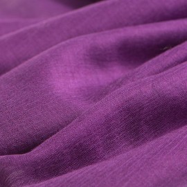 Mørk lilla pashminasjal i kasjmir og silke
