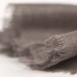 Musegrått pashminasjal i kasjmir og silke
