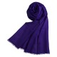 Blålilla pashmina sjal i kasjmir og silke