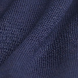 Marineblått sjal i silke/kasjmir strikk