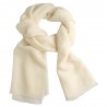 Hvitt pashmina skjerf i diamantmønster