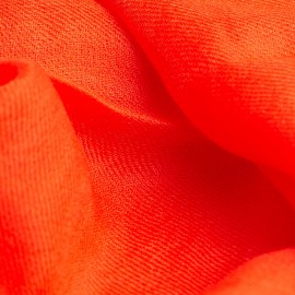 Korallr&oslash;dt kasjmirskjerf i 2 ply kasjmir