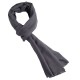 Mørkegrått pashmina skjerf