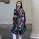 Kasjmirsjal med leopard og jungelprint