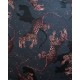 Kasjmirsjal med leopard og stjerneprint