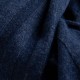 Indigo ribbestrikket skjerf i merino og kasjmir