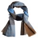 Rutet pashmina sjal i fire farger