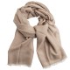 Beige melange pashmina sjal i kasjmir/silke