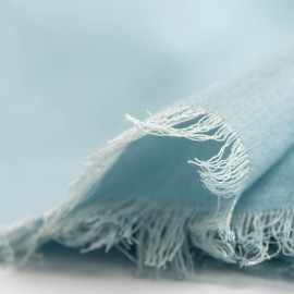 Lyseblått pashmina sjal i kasjmir og silke