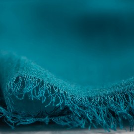 Petroleumsgrønt pashmina sjal i kasjmir/silke