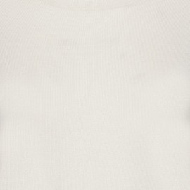 Off-white bluse i blanding av silke/kasjmir