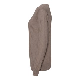 Taupegrå bluse i blanding av silke/kasjmir