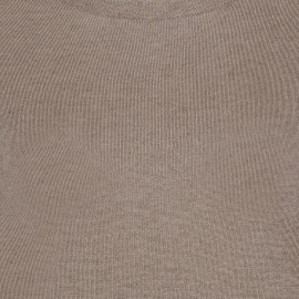 Taupegrå bluse i blanding av silke/kasjmir