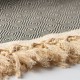 Marineblått/off-white sengeteppe vevd i bomull