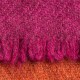 Yak skjerf i natur/fuchsia/oransje