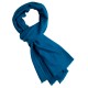 Twill-vevd pashmina skjerf i stålblå