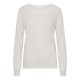 Off-white bluse i blanding av silke/kasjmir