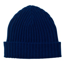 Mørkeblå kasjmir beanie