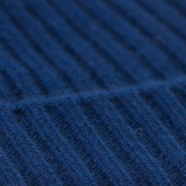 M&oslash;rkebl&aring; kasjmir beanie