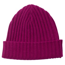 Plommefarget kasjmir beanie