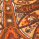 Paisley skjerf med mørkegrå bakgrunn