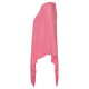 Rosa poncho i silke/kasjmir