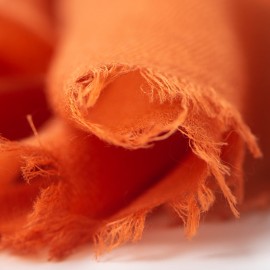 Siennafarget pashmina-skjerf i 2-ply kasjmirtwill