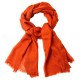 Siennafarget diamantvevd pashmina skjerf
