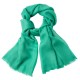 Sjøgrønt diamantvevd pashmina skjerf