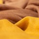 Tofarget pashmina sjal i varm brunt og gyllent