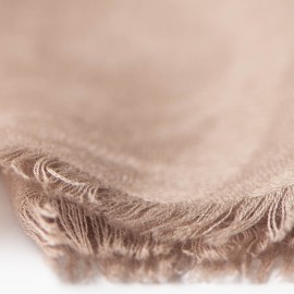 Beige jacquardvevd kashmirsjal