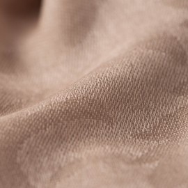 Beige jacquardvevd kasjmirsjal