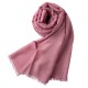 Rødfiolett pashmina sjal i kasjmir og silke