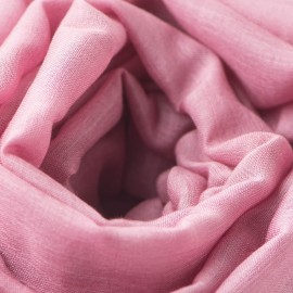 Rødfiolett pashmina sjal i kasjmir og silke