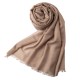 Beige pashmina sjal i kasjmir og silke