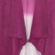 Håndvevd kappe i Yakull. Fuchsia/naturlig farge