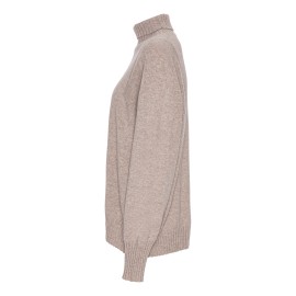 Beige Overdimensjonert kasjmirgenser