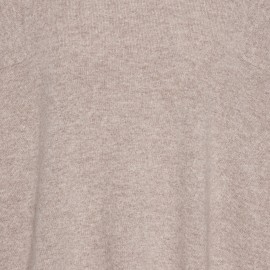 Beige Overdimensjonert kasjmirgenser