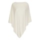 Sandfarget poncho av silke/kasjmir