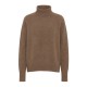 Oversize kasjmirgenser i taupe