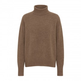 Oversize kasjmirgenser i taupe